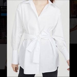 Zara White Blouse No refunds or returns :)
